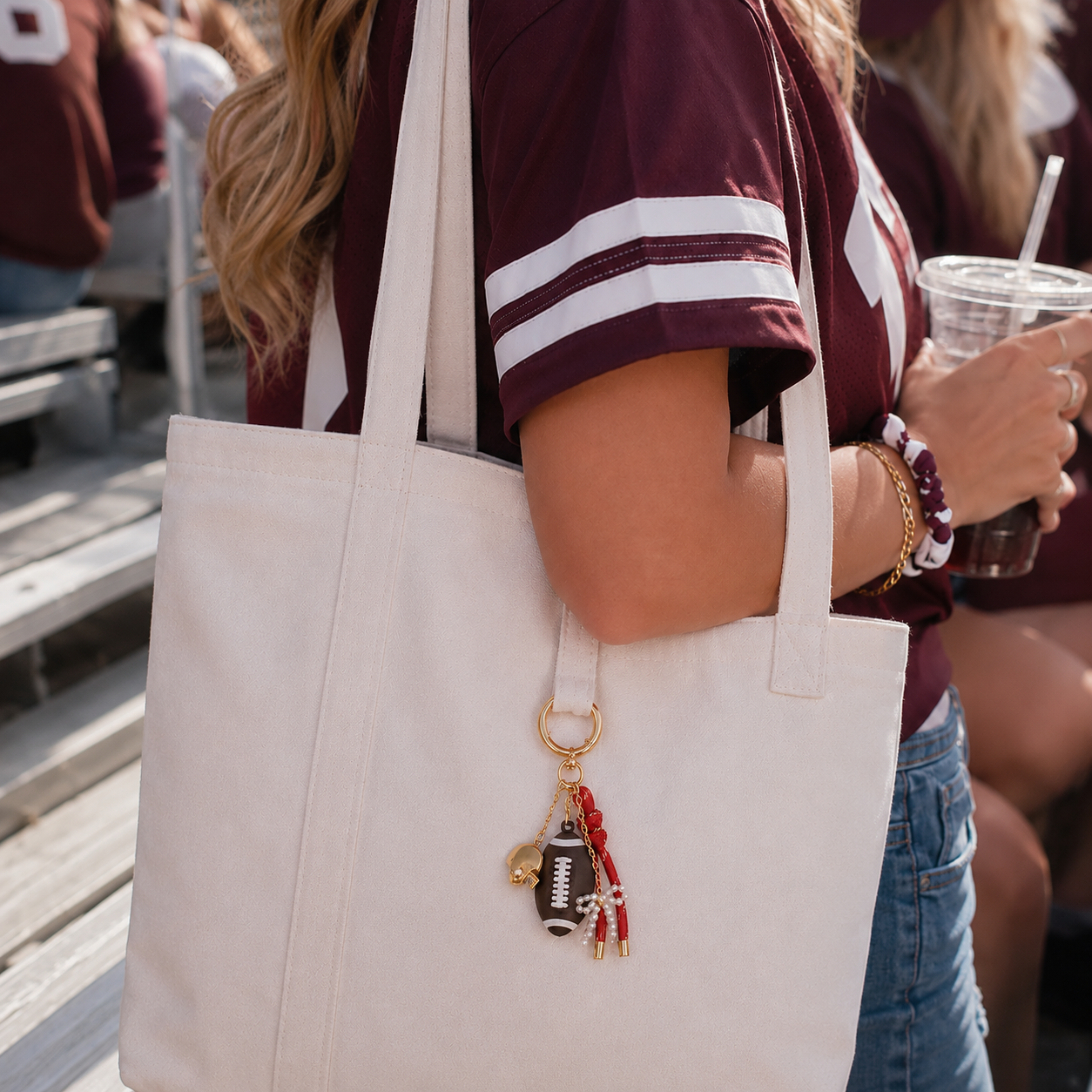 Football Vibes Bag Charm