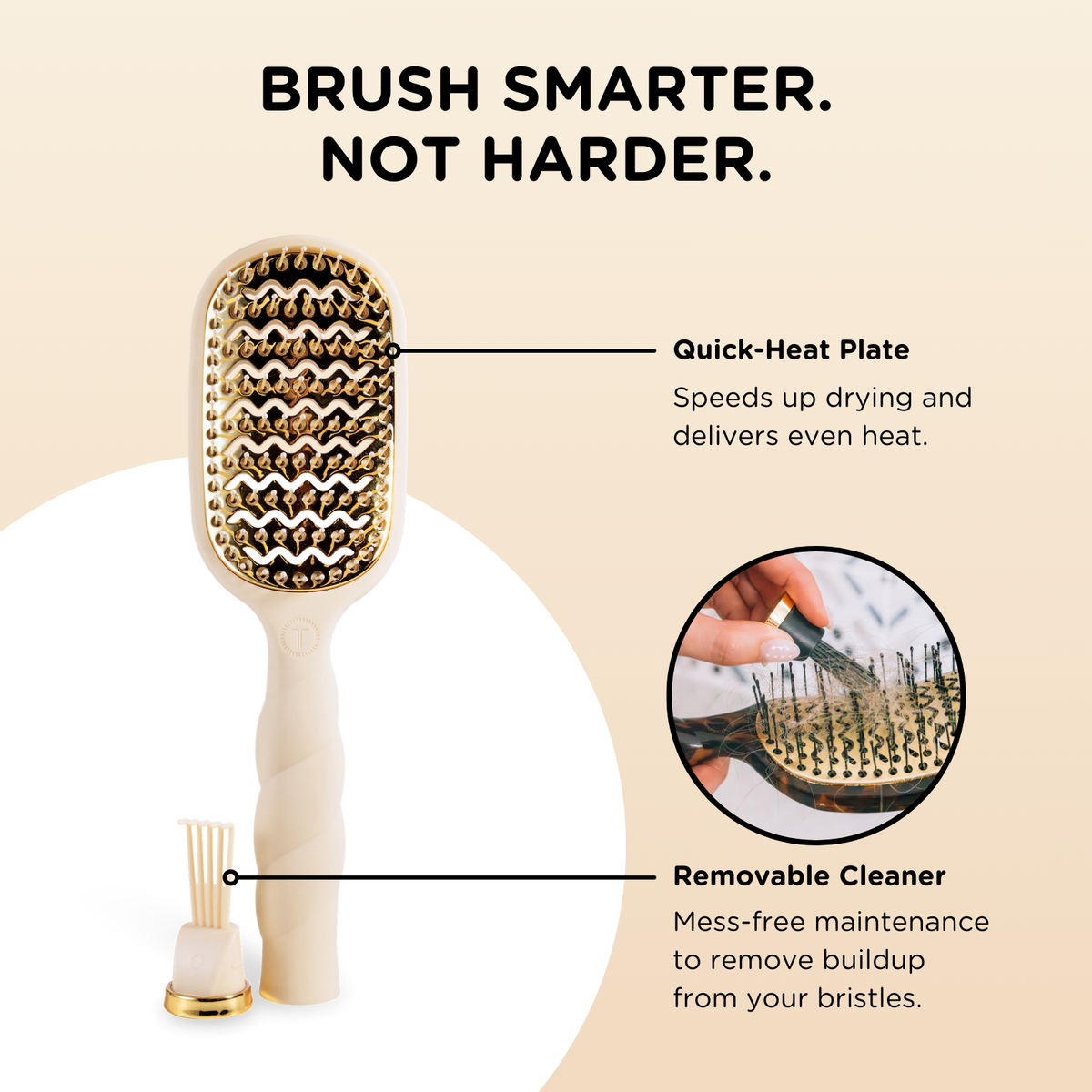 Vented Brush - Tan