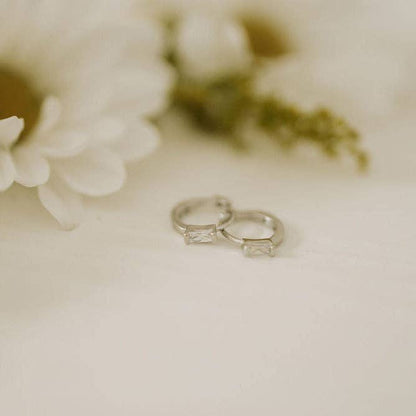 Sophie Baguette Mini Hoops