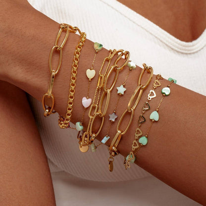 Layered Heart Bracelet