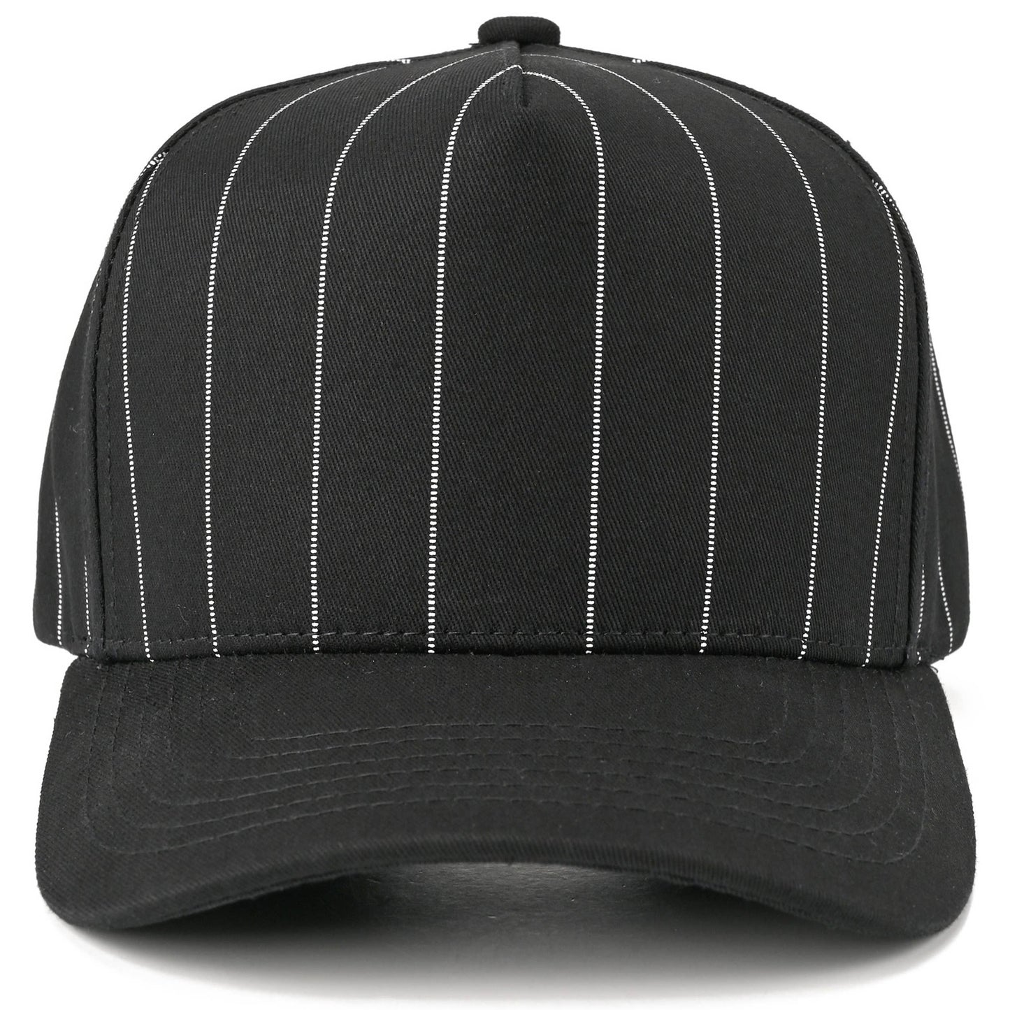 Pinstriped Canvas Trucker - Black