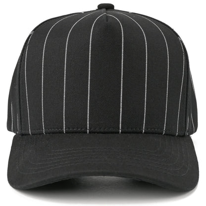 Pinstriped Canvas Trucker - Black
