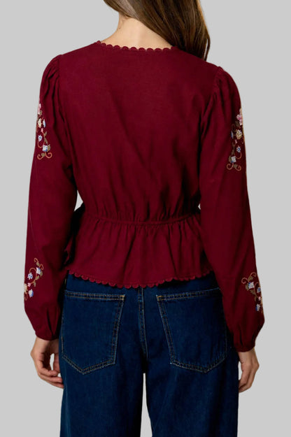 Floral Crochet Blouse