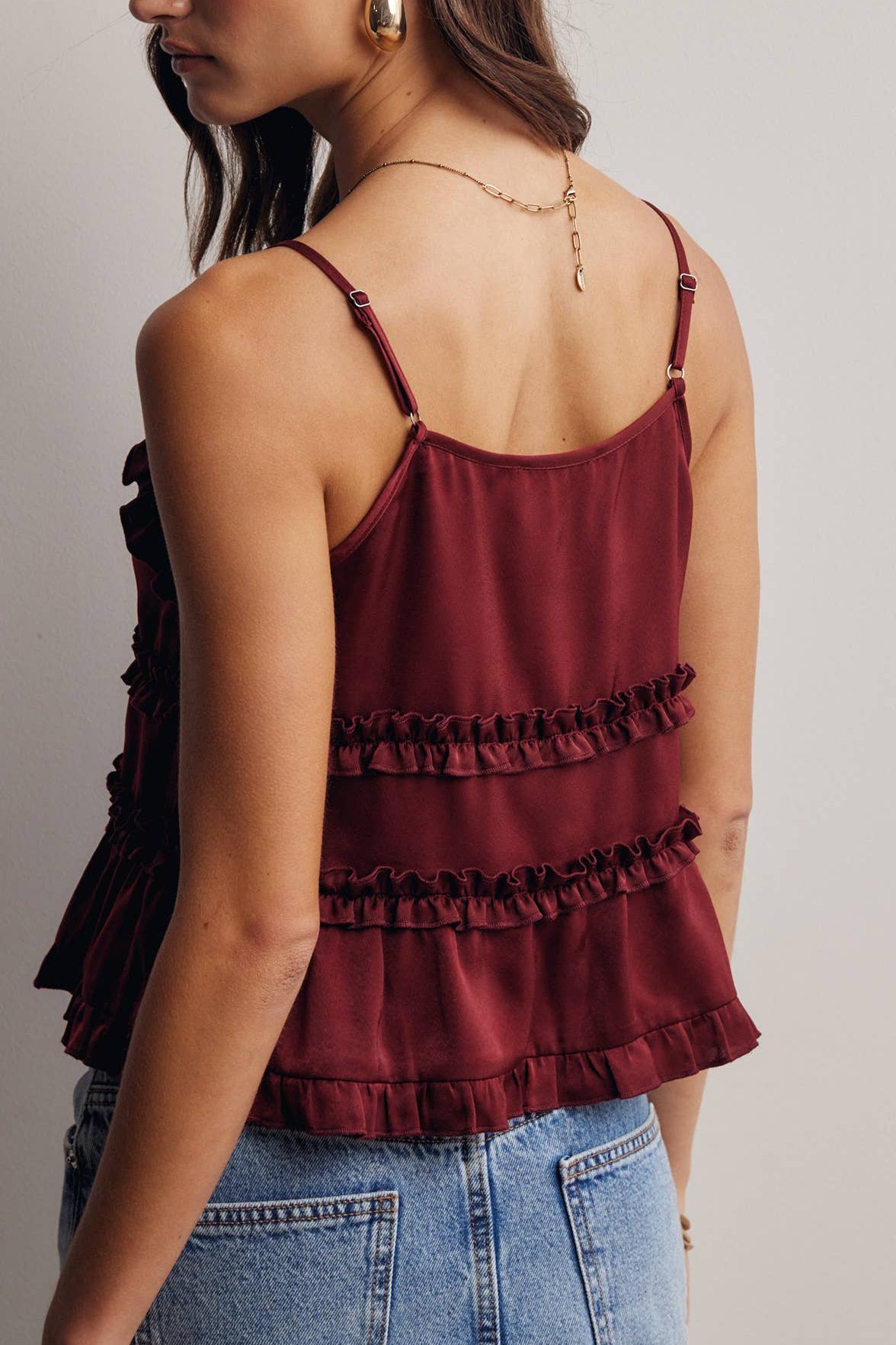 Ruffle Rose Top
