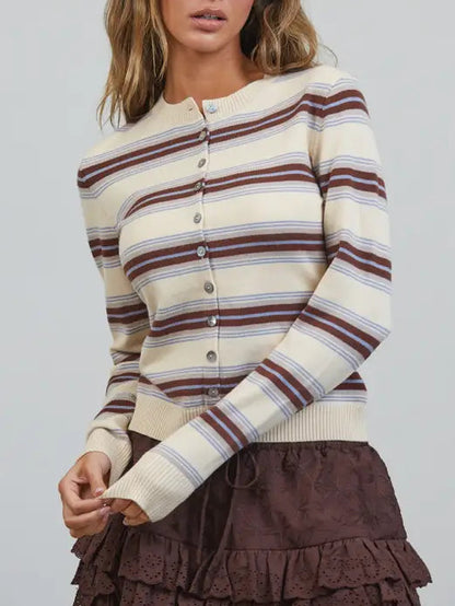 Sausalito Striped Cardigan