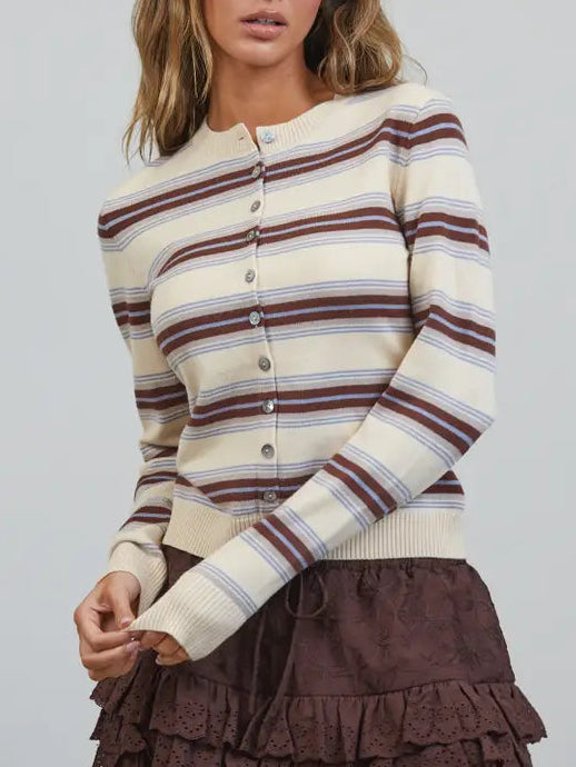 Sausalito Striped Cardigan