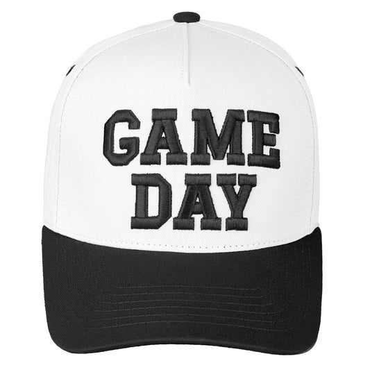 Game Day Canvas Trucker - White