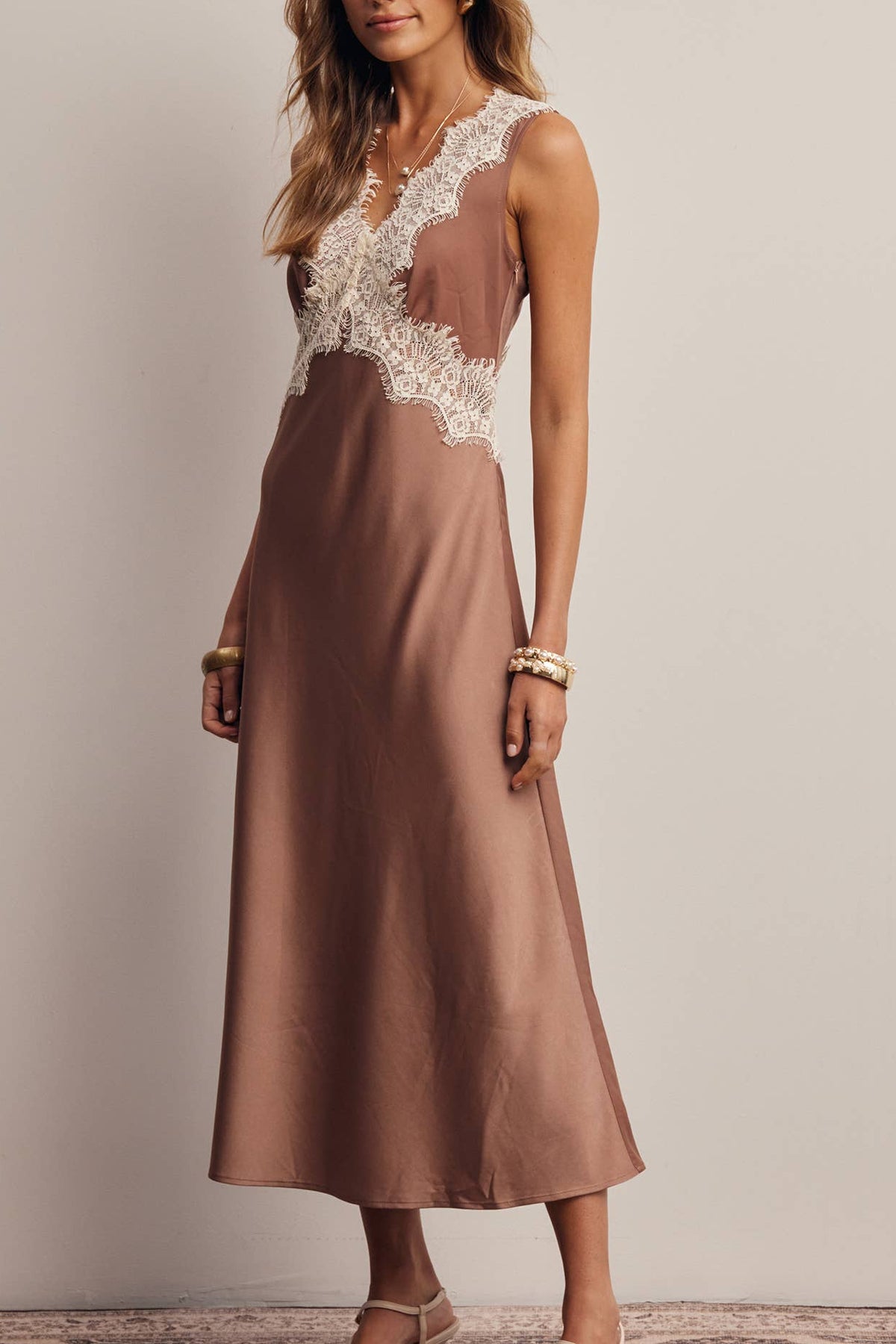 Luxe Lace Midi Dress