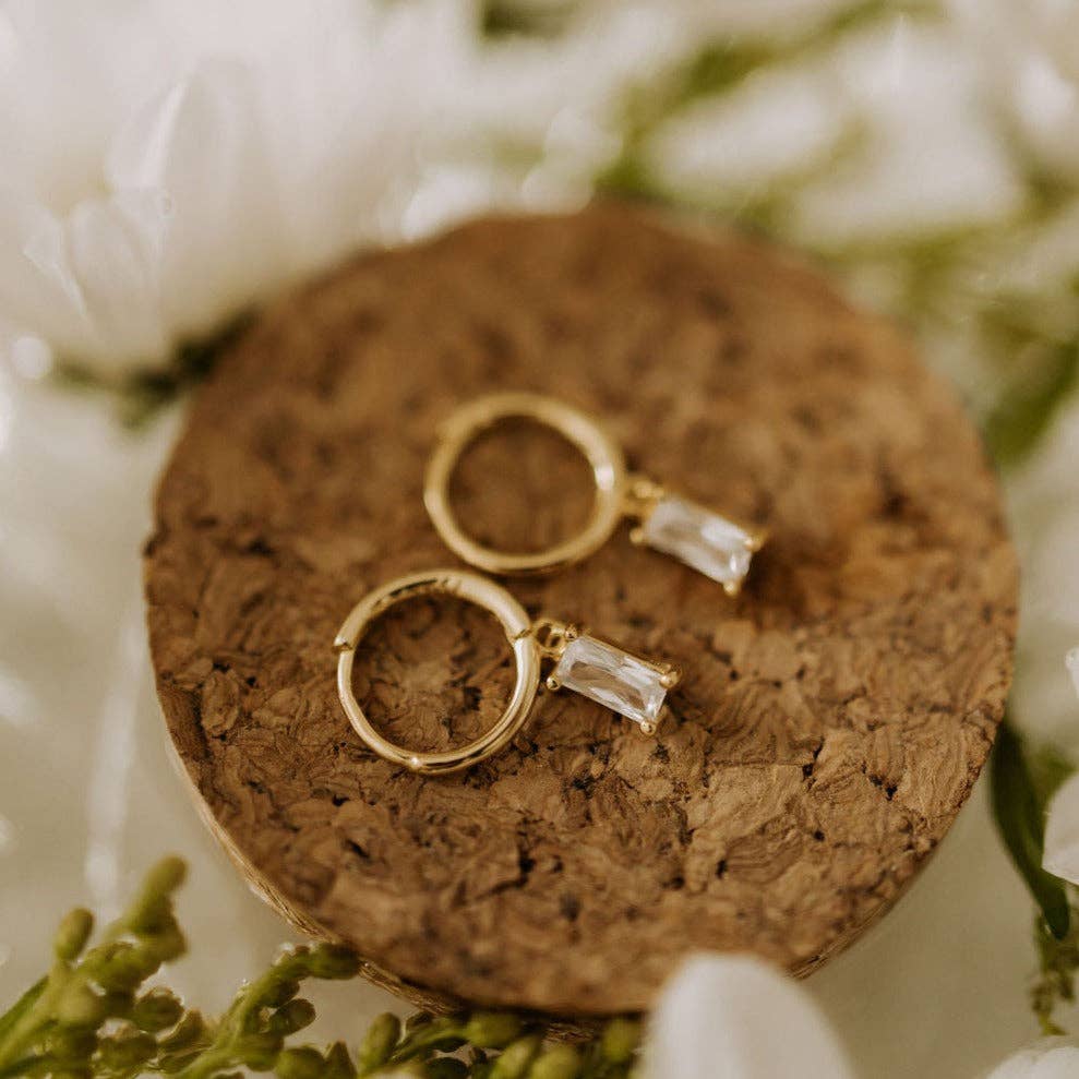 Sophie Baguette Dangle Earrings