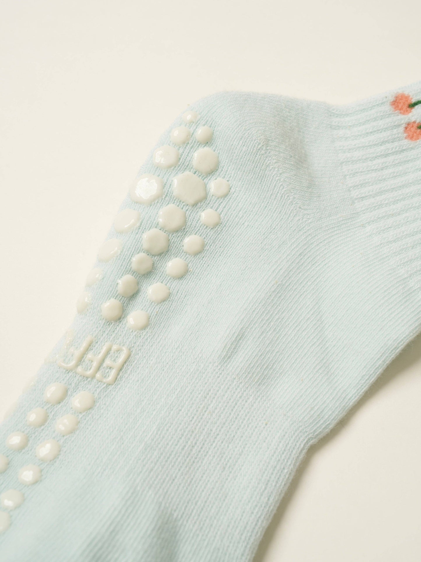 Cherry Ruffle Pilates Socks