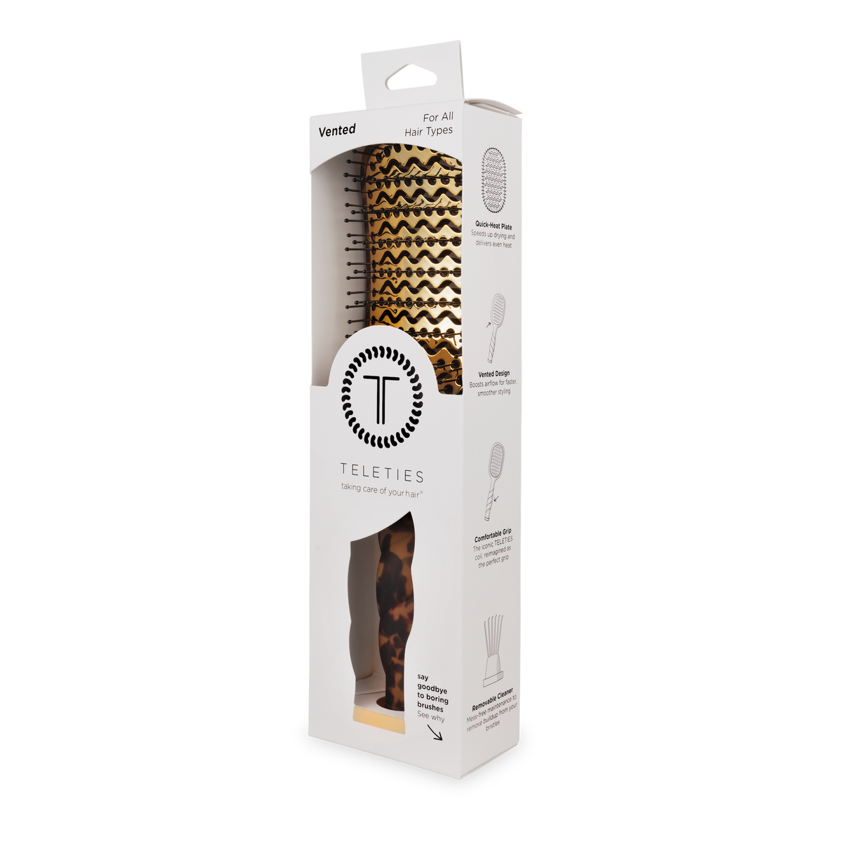Vented Brush - Tortoise