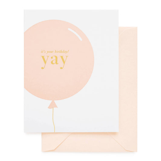 Yay Balloon - Greeting Card