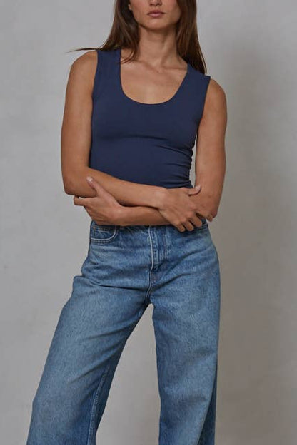 Double Layered Tank - Prussian Blue