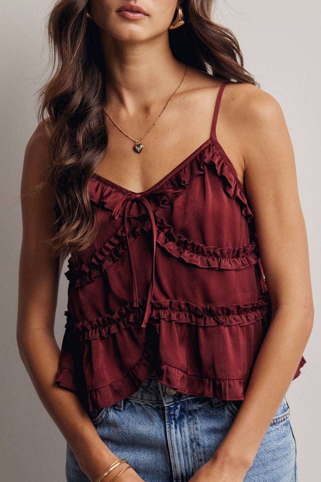 Ruffle Rose Top