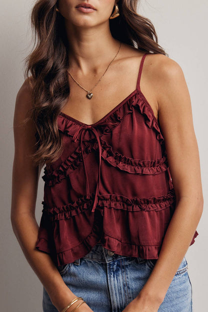 Ruffle Rose Top