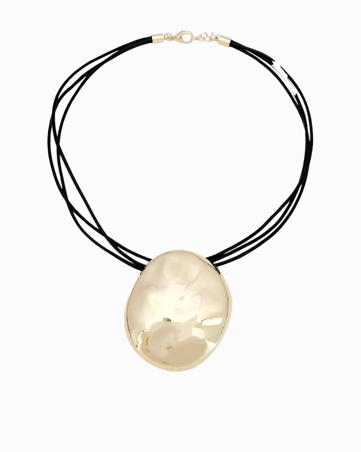 Leather Pebble Necklace