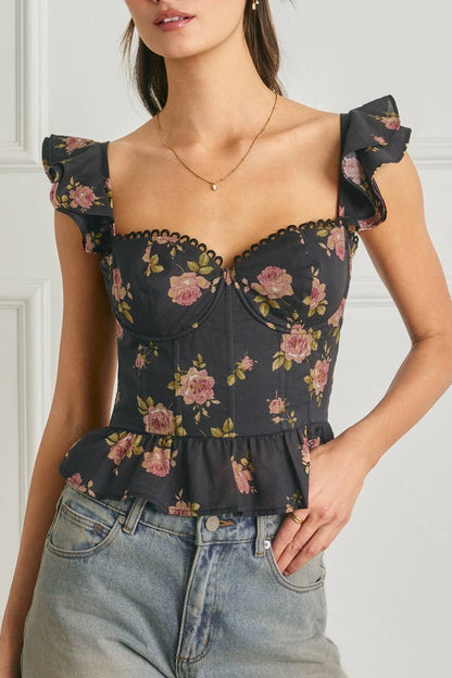 Flutter Corset Top