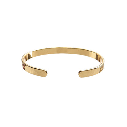 Gold Hammered Bangle
