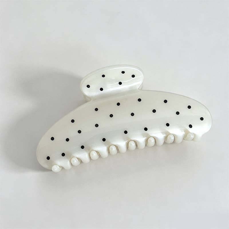 Retro Polka Dot Claw Clip