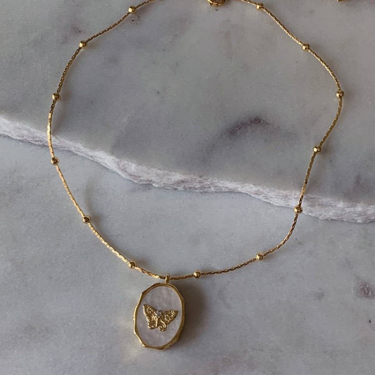 Vintage Butterfly Locket