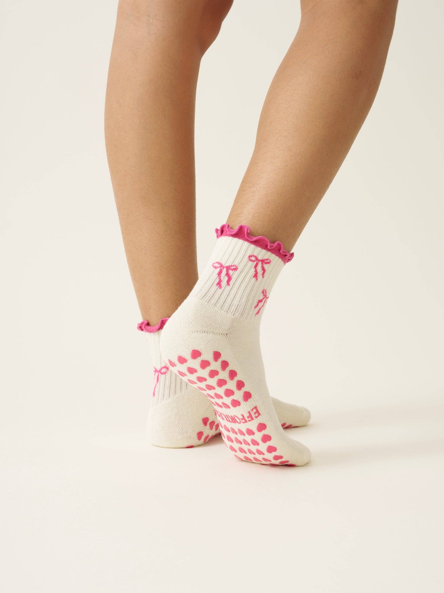 Bow Ruffle Pilates Socks