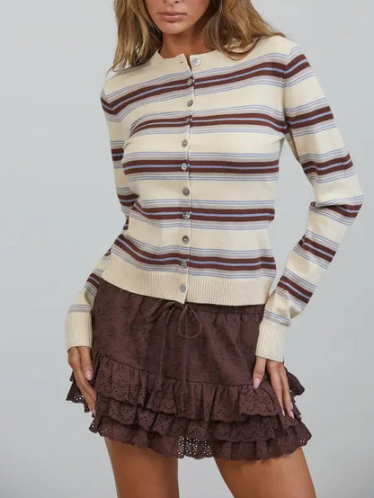 Sausalito Striped Cardigan