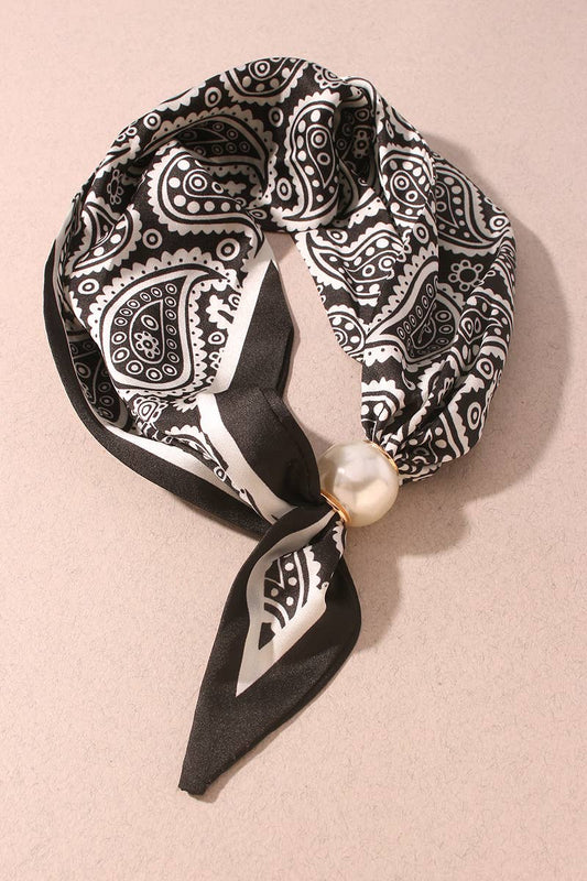 Antique Toggle Scarf - Black