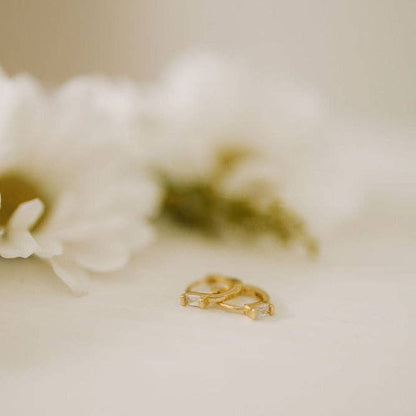 Sophie Baguette Mini Hoops