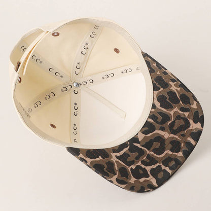Two Tone Leopard Trucker