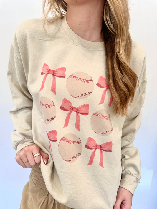 Coquette Baseball Crewneck