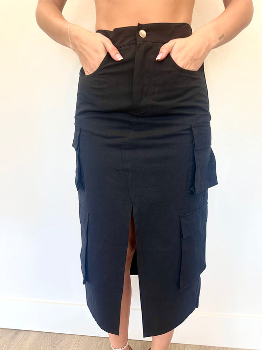 Cargo Midi Skirt