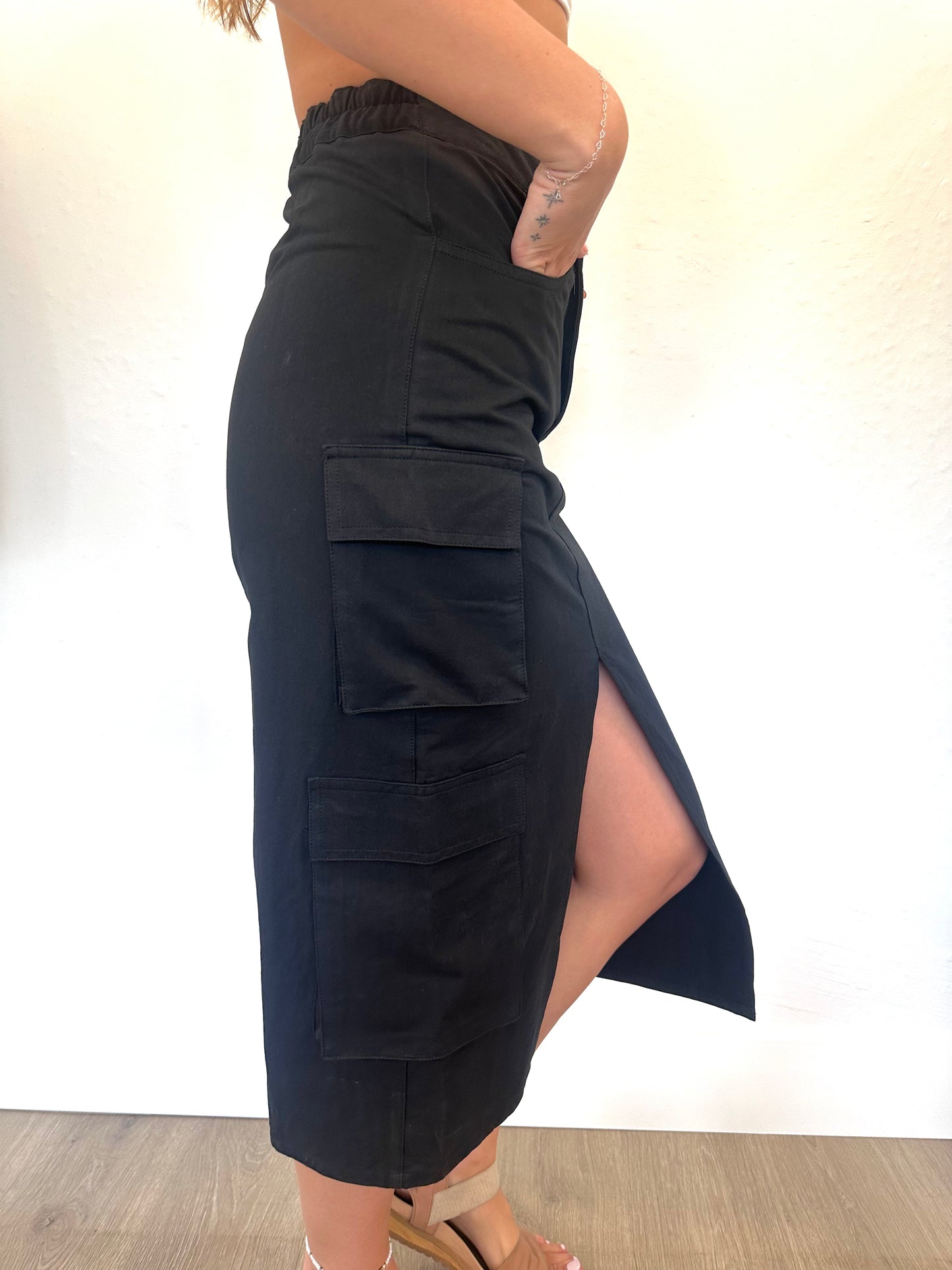 Cargo Midi Skirt