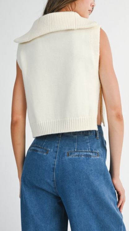 Split Side Knit Vest
