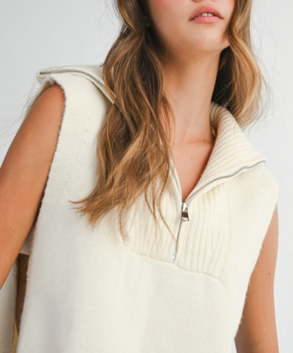 Split Side Knit Vest