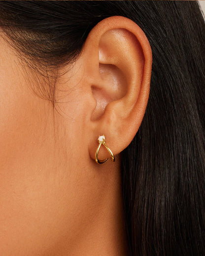 Opalite Double Huggies