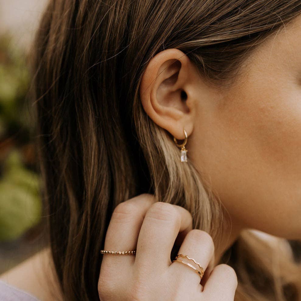 Sophie Baguette Dangle Earrings