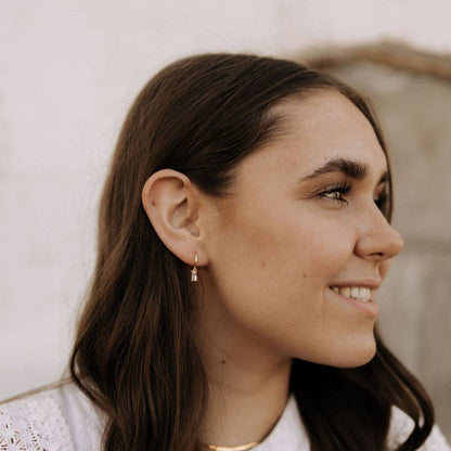 Sophie Baguette Dangle Earrings