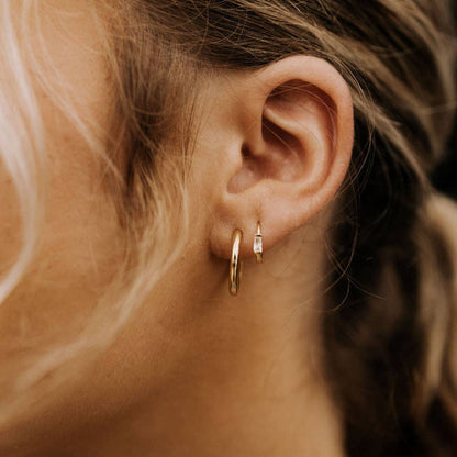 Sophie Baguette Mini Hoops