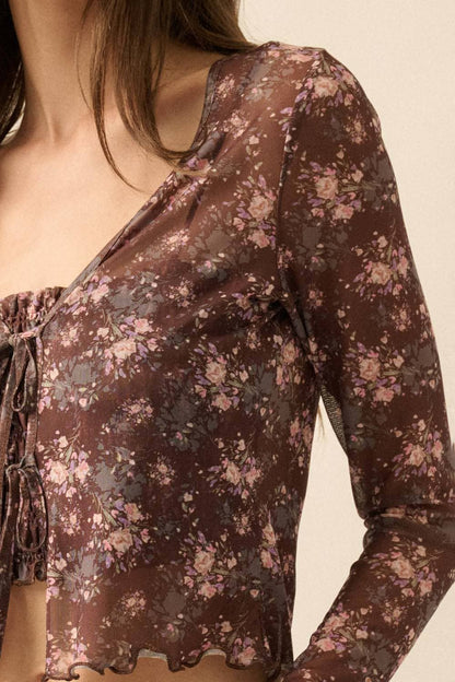 Mocha Blossom Top