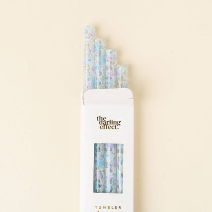 Garden Blue Tumbler Straw Set (40oz)