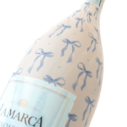 Beau Bottles Grandmillenial Blue Bows - Prosecco Collection
