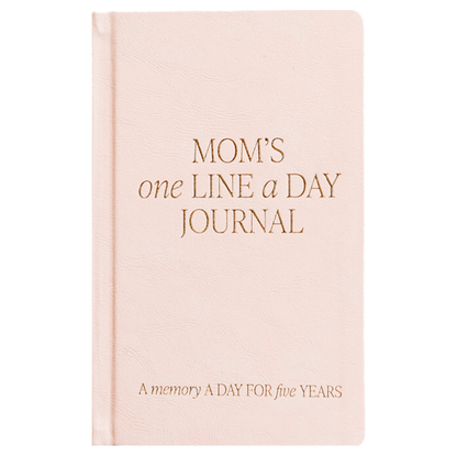 Mom's One Line A Day Leather Journal