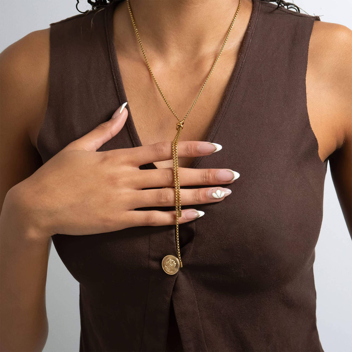 Cross Bolo Necklace