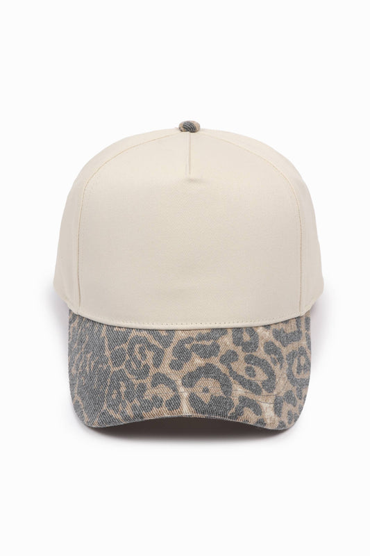 Leopard Canvas Trucker