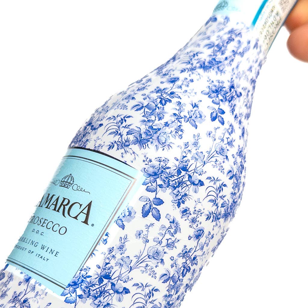 Beau Bottles Blue Floral - MINI Prosecco Collection - Six Pack