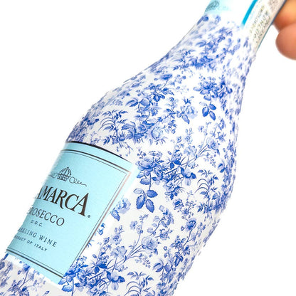 Beau Bottles Blue Floral - MINI Prosecco Collection - Six Pack