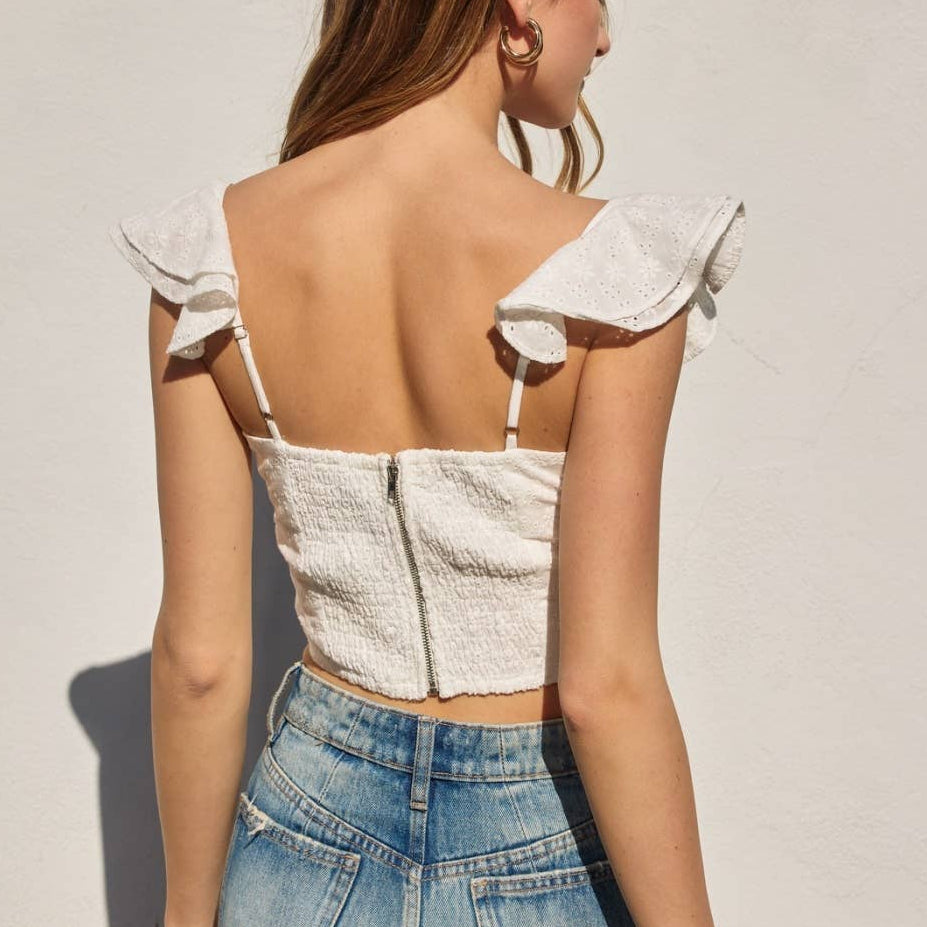 Ivory Blossom Top