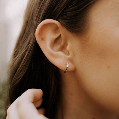 Sophie Baguette Mini Hoops