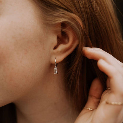 Sophie Baguette Dangle Earrings