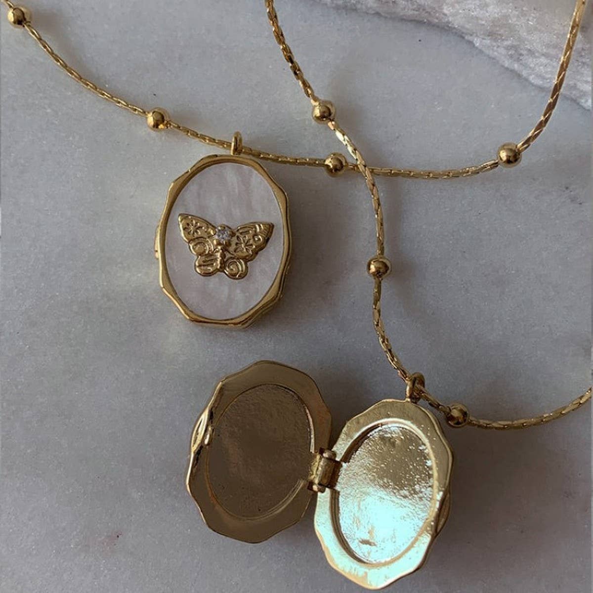 Vintage Butterfly Locket